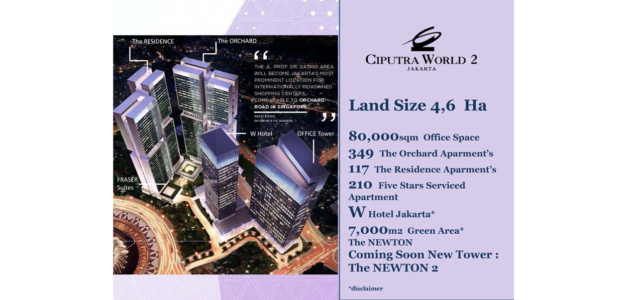 Residensial Newton 2 at Ciputra World 2 di Jakarta Selatan